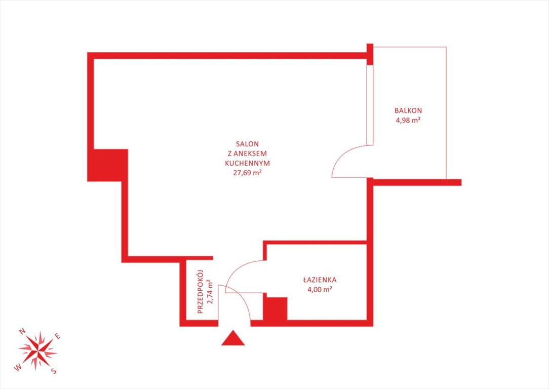 Do sprzedania przestronne mieszkanie 34,43 m² w nowoczesnym osiedlu Brzeźno Gdańsk, Brzeźno, Bogumiła Kobieli  34m2 Foto 1