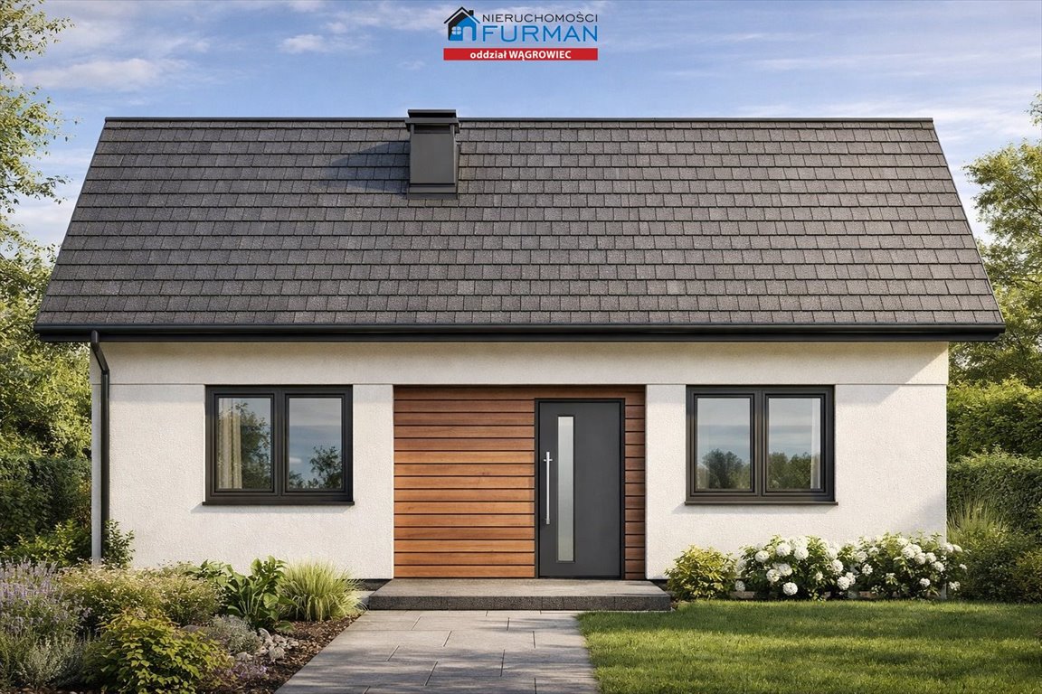Nowy dom 103 m2 z tarasem, gotowy do wykończenia Wągrowiec  103m2 Foto 1