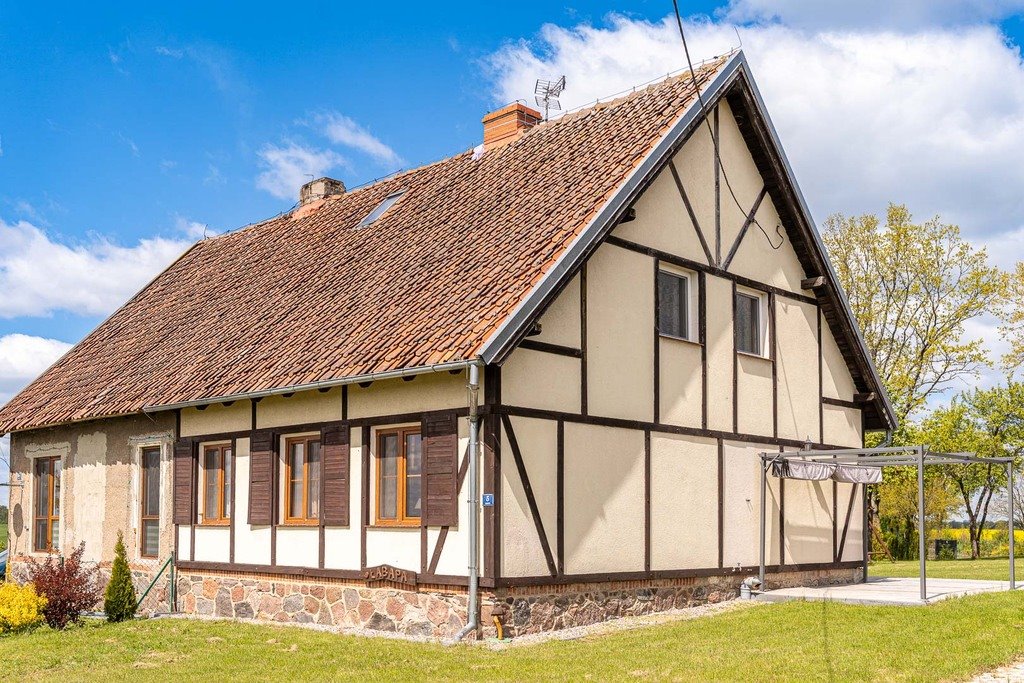 Urokliwy dom na Mazurach z tarasem i jezioro 200 m Łabapa  1 100m2 Foto 1