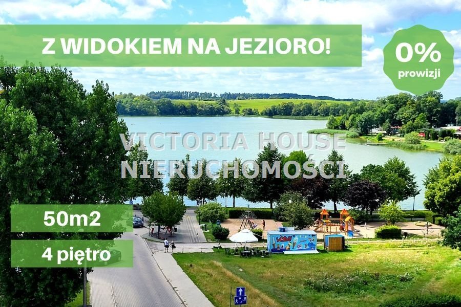 Widok na jezioro! Ustawne mieszkanie w centrum Ełku Ełk, Centrum  50m2 Foto 1