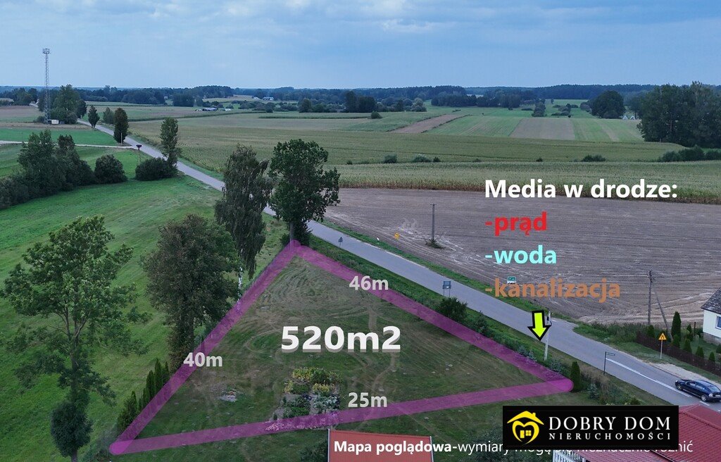 Działka 520 m² z mediami, ustawna i ogrodzona Janów  520m2 Foto 1