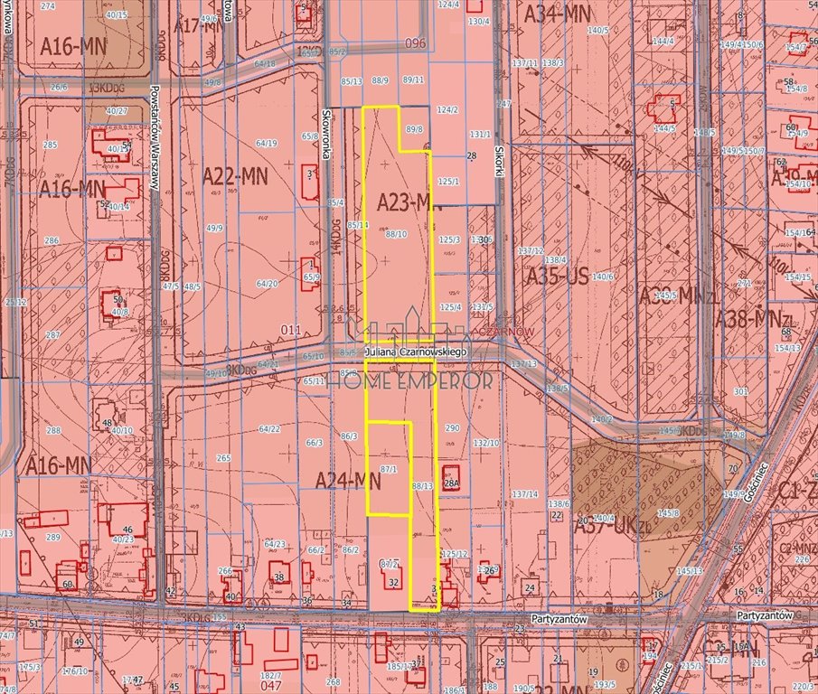 Działka budowlana na sprzedaż Czarnów, Partyzantów  7 565m2 Foto 1