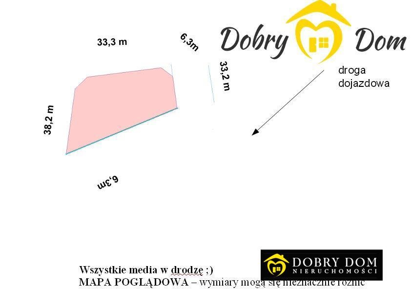 Działka 1390 m² pod dom z mediami - polecam Zarzeczany  1 390m2 Foto 1
