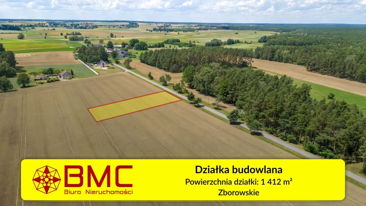 Działka budowlana na sprzedaż Zborowskie, Dolna  1 412m2 Foto 1