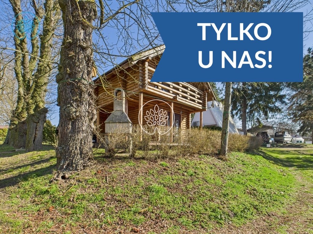 Urokliwy dom z bali nad Jeziorem Mielno – 97 m2 Łącko  97m2 Foto 1