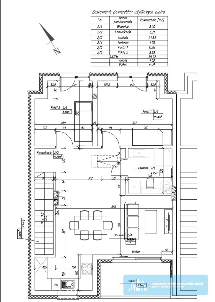 Mieszkanie trzypokojowe na sprzedaż Rzeszów, Myśliwska  60m2 Foto 7