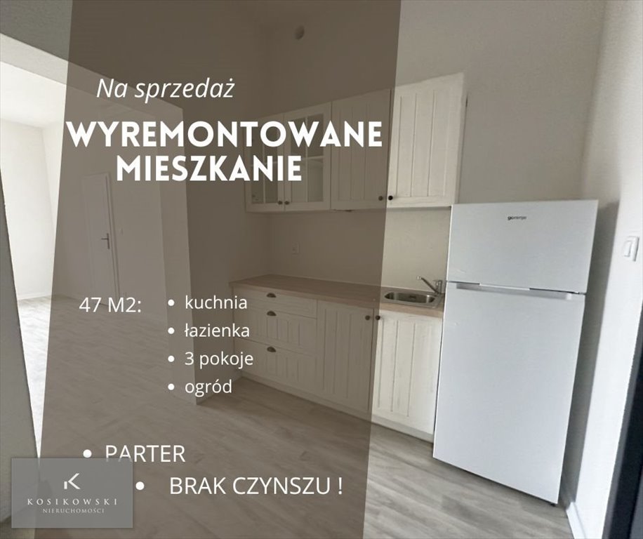 Mieszkanie trzypokojowe na sprzedaż Międzybórz  47m2 Foto 1