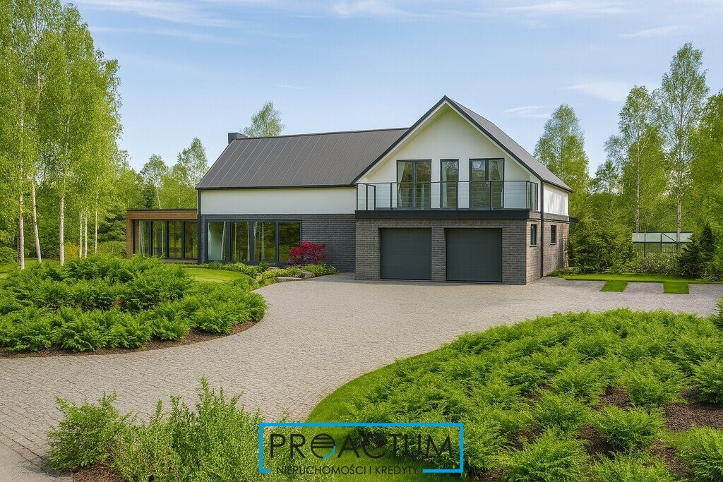 Nowoczesny dom z biurami, basenem i lasem w Świerczynach Świerczyny  448m2 Foto 1