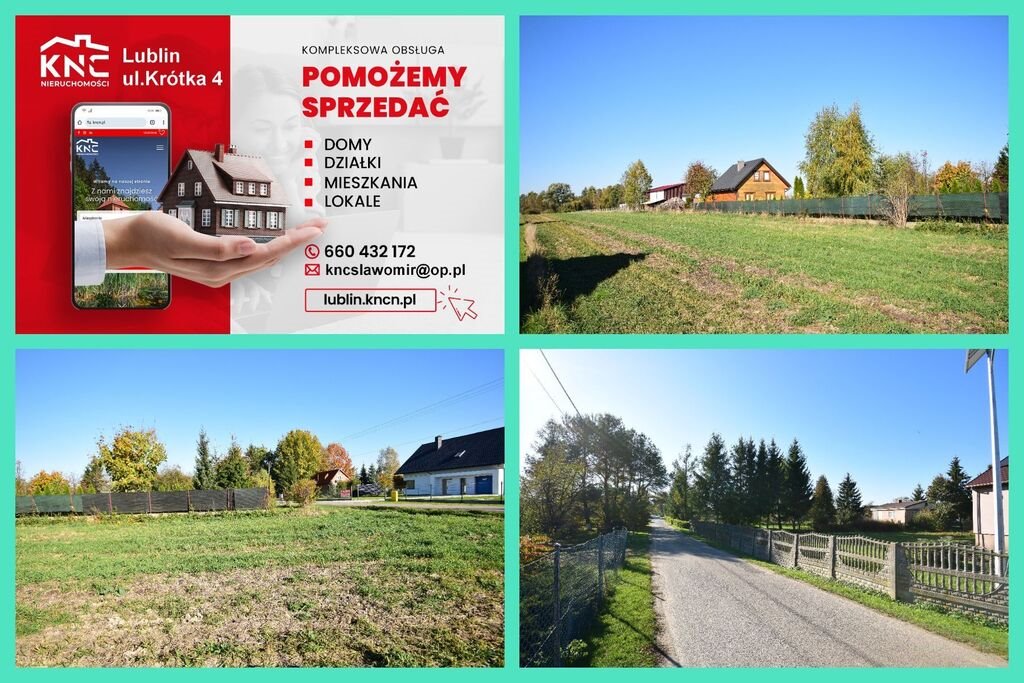 Działka budowlano-rolna 9 300 m² z mediami i lasem Minkowice  9 300m2 Foto 1
