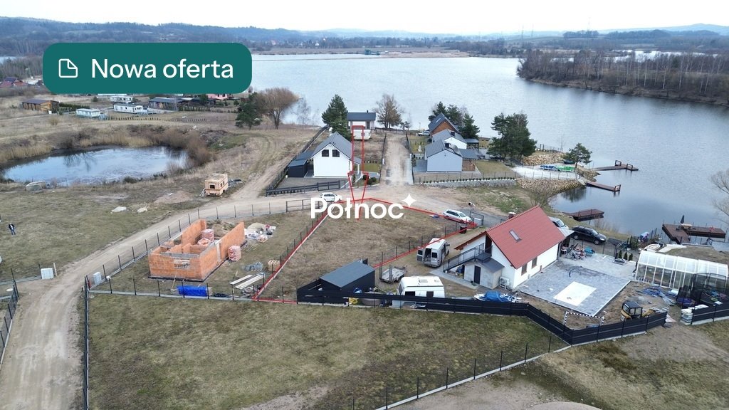 Działka rekreacyjna nad jeziorem 525 m² z mediami Rakowice Małe  525m2 Foto 1