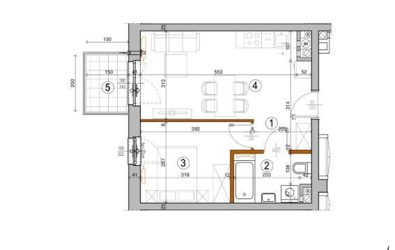 Do sprzedania nowoczesne 2-pokojowe mieszkanie 42 m² w Rembertowie Warszawa, Rembertów, Nowy Rembertów, Chełmżyńska  34m2 Foto 1