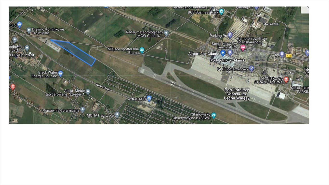 Działka 50 000 m² w Gdańsku Kokoszki - usługowo-przemysłowa Gdańsk, Kokoszki  50 000m2 Foto 1