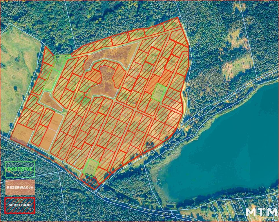 Działka rolna z widokiem na Jezioro Krzemień, 3240 m2 Grabnica  3 240m2 Foto 1