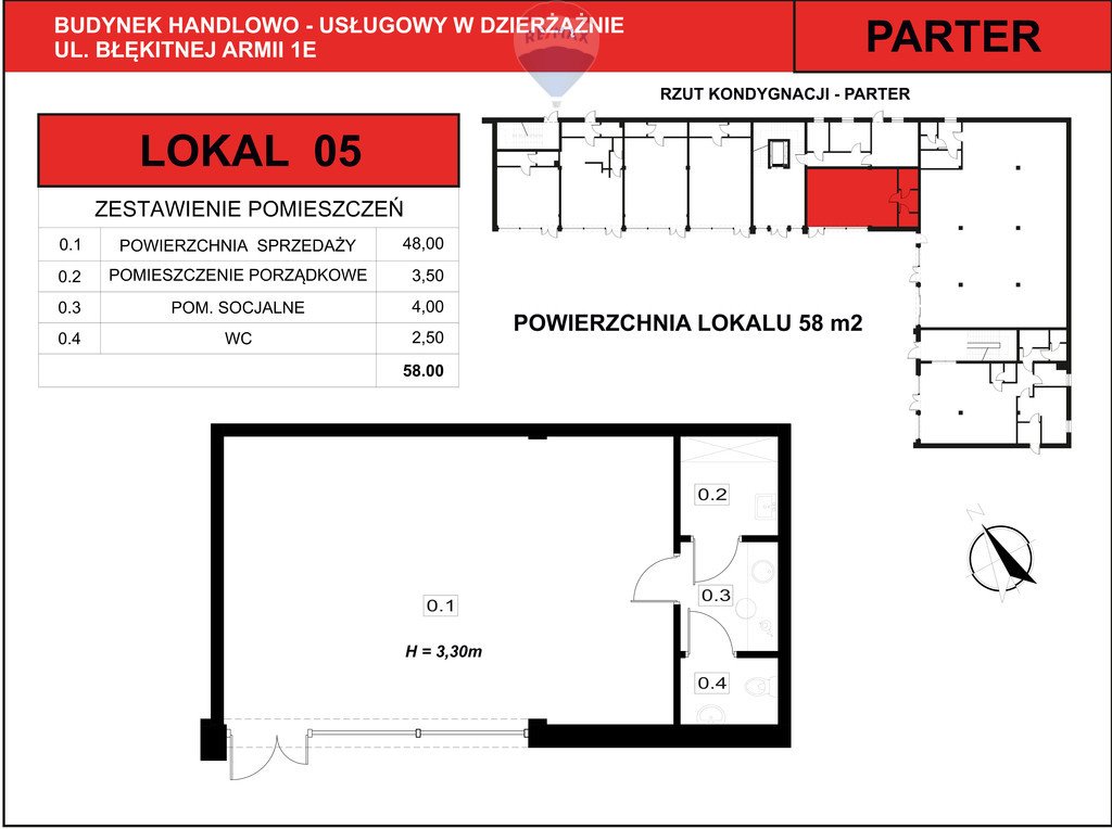 Lokal użytkowy na wynajem Dzierżążno  58m2 Foto 2