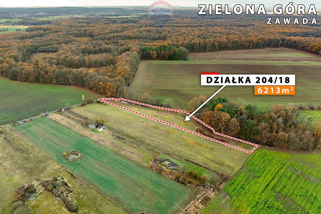 Działka rolna na sprzedaż Zielona Góra, Zawada  6 213m2 Foto 14