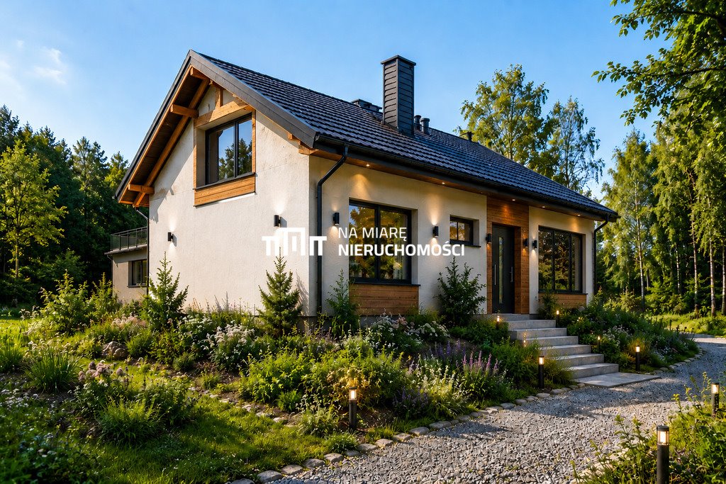 Nowoczesny dom 152 m² w stanie surowym z dużym potencjałem Krzywa  152m2 Foto 1