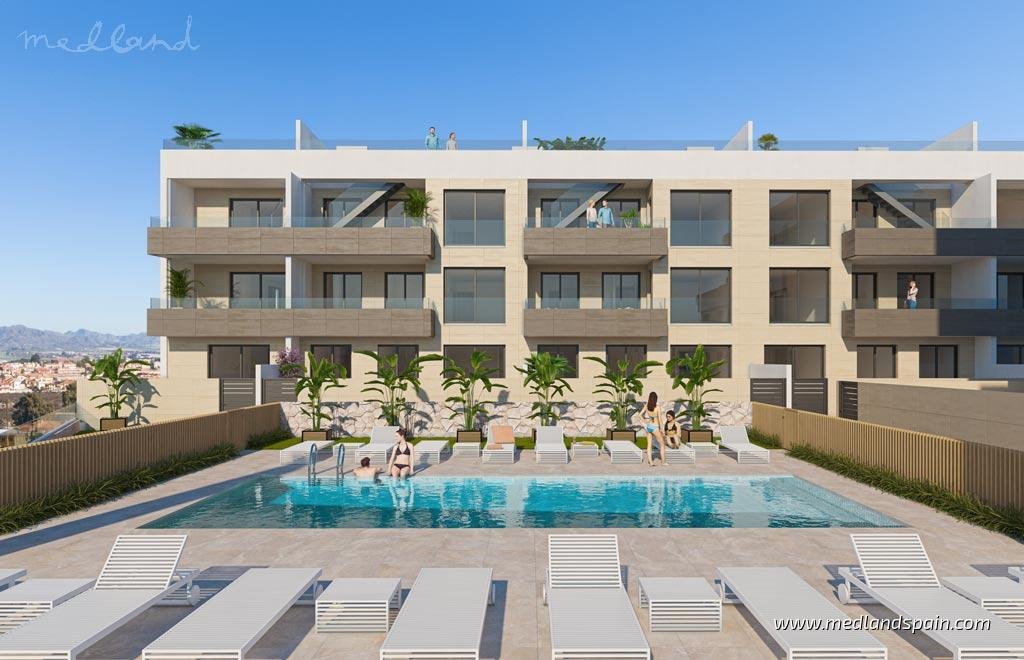 Apartament z widokiem na morze, 78 m2, baseny i terasy Hiszpania, Águilas  78m2 Foto 1