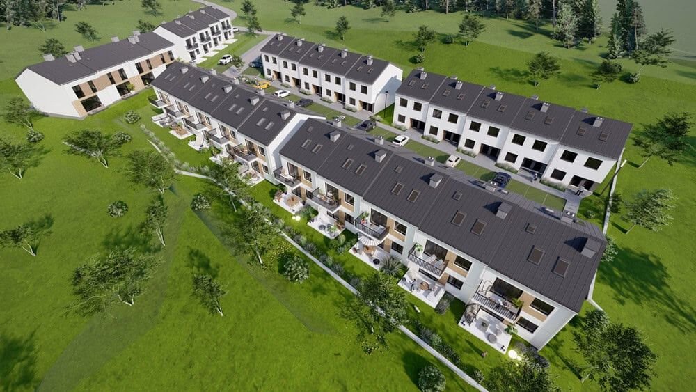 Nowoczesny segment z ogródkiem w Rzeszowie na osiedlu Matysówka Rzeszów, Matysówka, św. Walentego  111m2 Foto 1