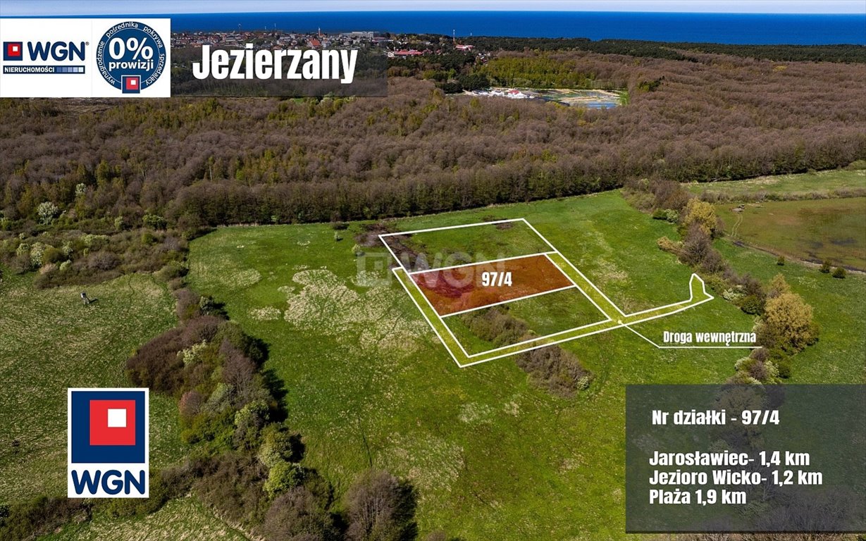 Działka rekreacyjna 3000 m² blisko morza i lasu Jezierzany  3 000m2 Foto 1