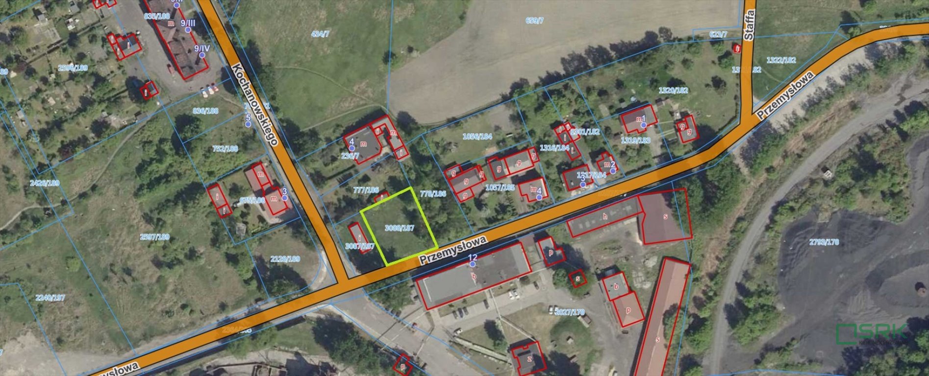 Działka 889 m² w Rybniku przy ul. Przemysłowej, blisko miasta rybnicki, Przemysłowa  889m2 Foto 1