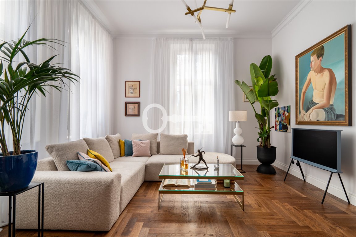 Artystyczny apartament w kamienicy z wysokim sufitem i zielonym widokiem Gdańsk, Gdyńskich Kosynierów  62m2 Foto 1