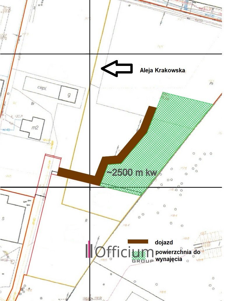 Działka przemysłowo-handlowa pod dzierżawę Łazy, Aleja Krakowska  2 500m2 Foto 1