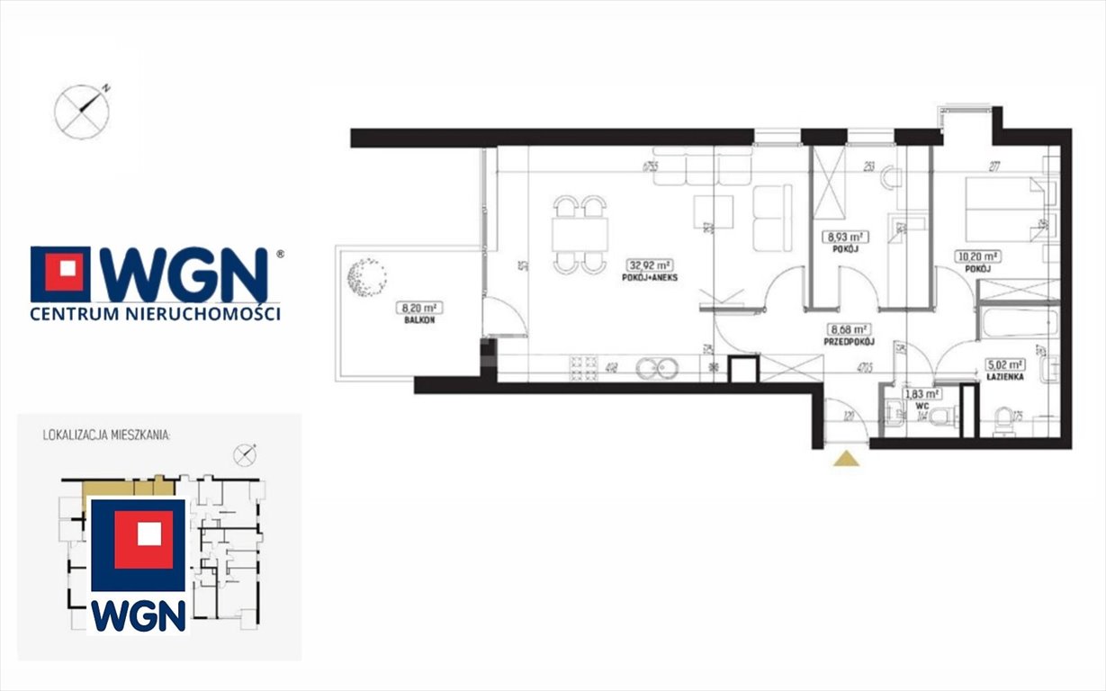 Nowe 3-pokojowe mieszkanie 67,58 m2 z balkonem w Lublinie Lublin, Sławin, Sławin  68m2 Foto 1