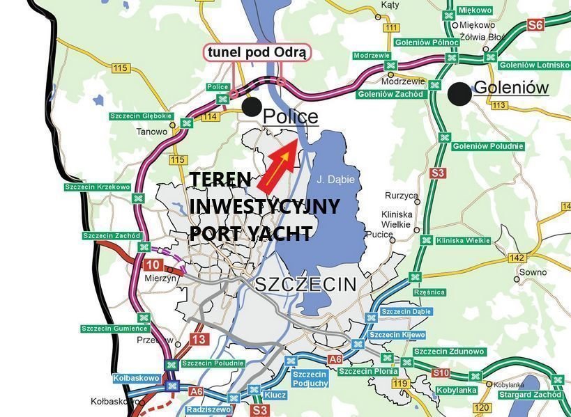 Na sprzedaż działka nad wodą 10 537 m² w Szczecinie Szczecin, Skolwin  10 500m2 Foto 1