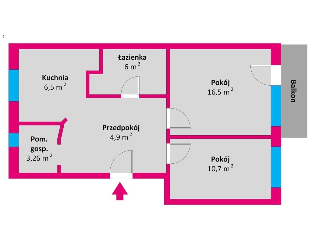 Mieszkanie dwupokojowe na sprzedaż Łańcut, os. gen. Stanisława Maczka  48m2 Foto 4