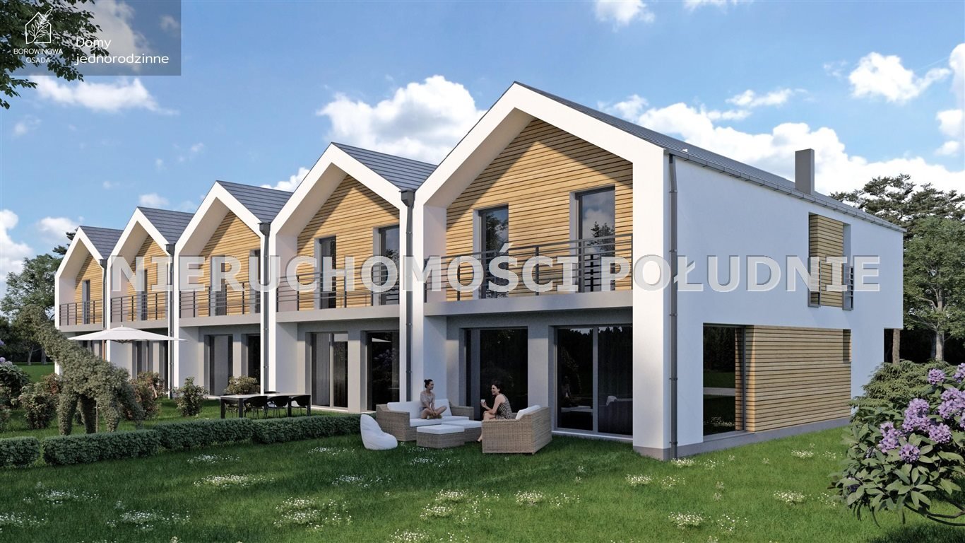 Nowoczesny dom z garażem, ogród i taras w Bładnicach Bładnice Dolne, Borowinowa  142m2 Foto 1