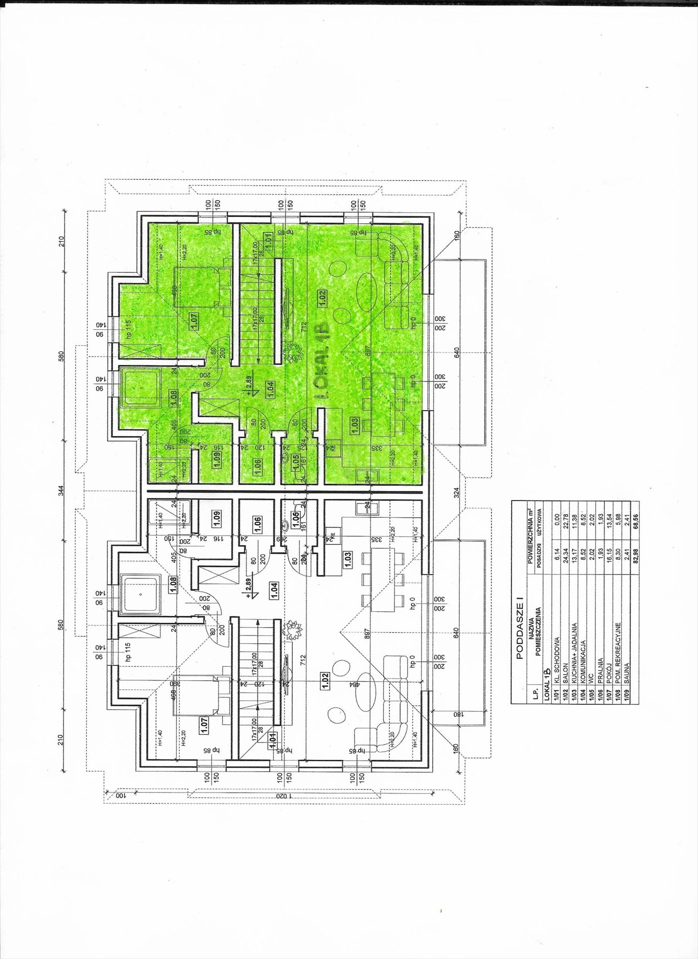 Mieszkanie czteropokojowe  na sprzedaż Kluszkowce  155m2 Foto 6