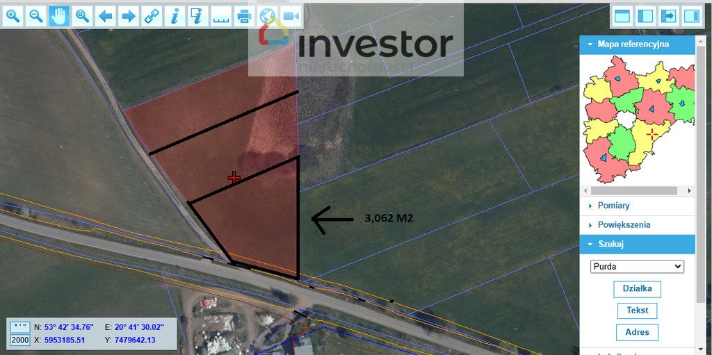 Działka budowlana na sprzedaż Purda  3 062m2 Foto 3