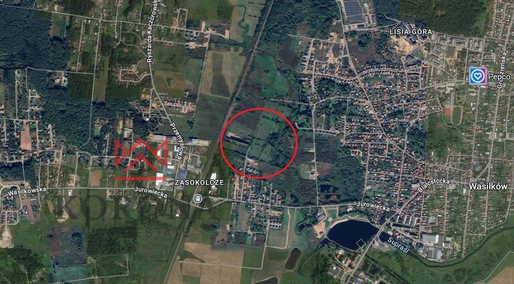 Działka pod zabudowę bliźniaczą 7 592 m² w Wasilkowie Wasilków  7 592m2 Foto 1