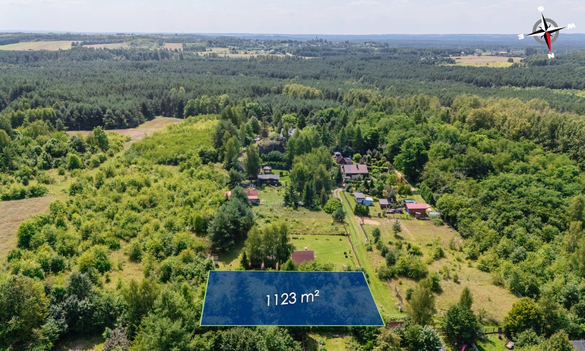 Działka budowlana na sprzedaż Zaborze  1 123m2 Foto 2