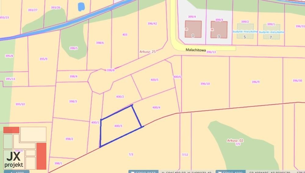 Działka budowlana 756 m² w Umultowie, plan Miejscowy - polecam! Poznań, Umultowo, Malachitowa  756m2 Foto 1