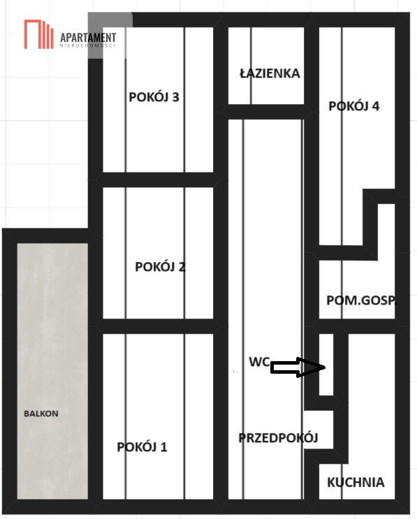 Mieszkanie czteropokojowe  na sprzedaż Wrocław  85m2 Foto 2