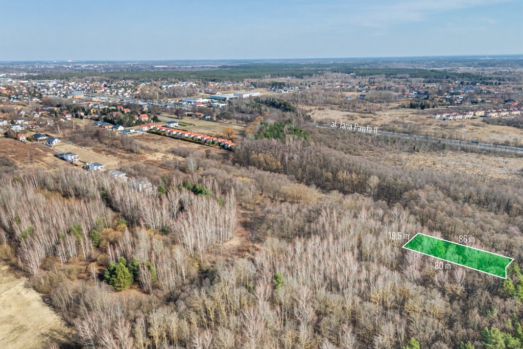 Działka budowlana 1599 m² z lasem i dostępem do mediów Słupno, Cypriana Kamila Norwida  1 599m2 Foto 1
