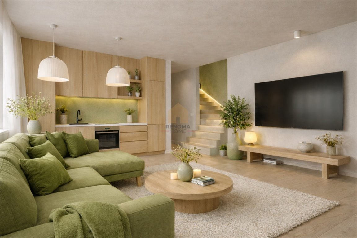 Nowoczesny dom bliźniaczy z garażem i ogrodem w Ratyniu Wrocław, Ratyń, Trzmielowicka  105m2 Foto 1