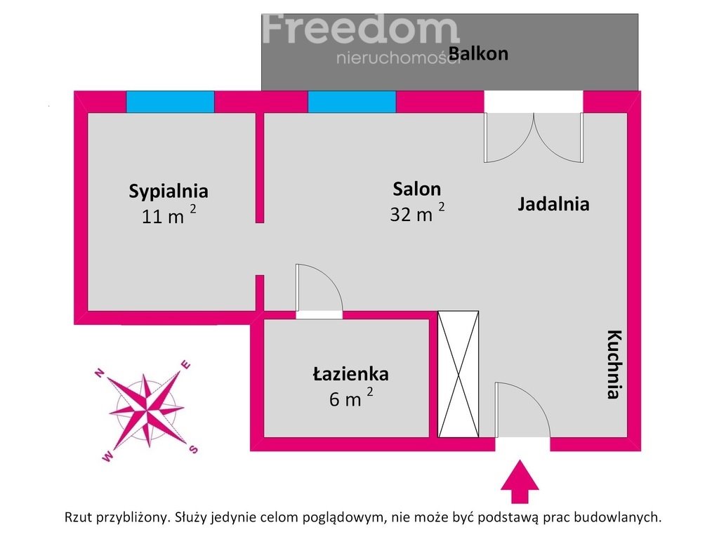 Mieszkanie dwupokojowe na sprzedaż Pruszcz Gdański, gen. Władysława Sikorskiego  49m2 Foto 5