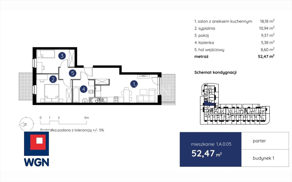 Nowe 3-pokojowe mieszkanie z systemem Smart Home i miejscem parkingowym Lublin, Centrum, Centrum  52m2 Foto 1