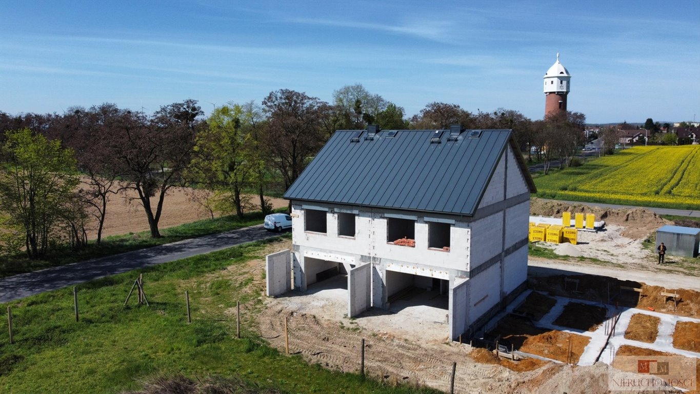Nowoczesny dom z pompą ciepła, garaż i 4 pokoje. Grodków  109m2 Foto 1