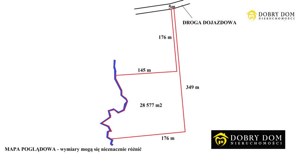 Przestronna działka 1 ha w Rakówku blisko jeziora Mauda - polecam! Rakówek  10 000m2 Foto 1