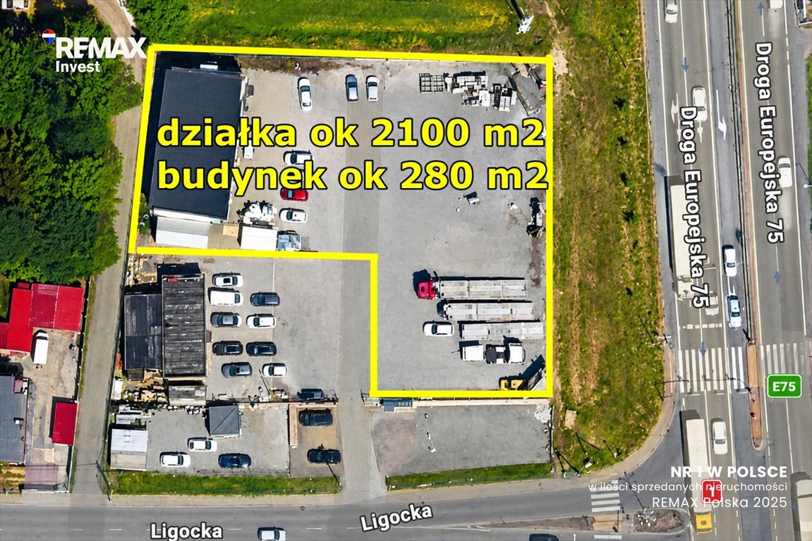 Lokal użytkowy 280 m2 z dużym placem przy DK75 Czechowice-Dziedzice, Ligocka 52  280m2 Foto 1