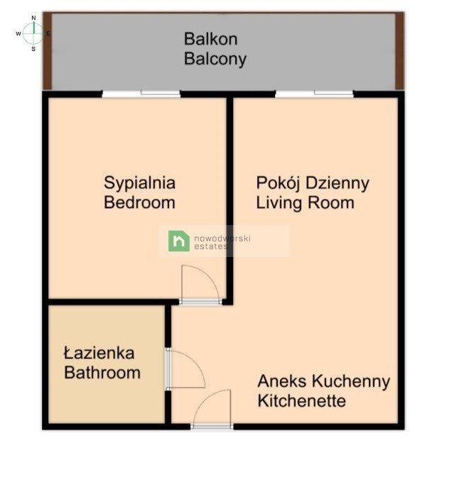 Mieszkanie dwupokojowe na wynajem Kraków, Śródmieście, Rakowicka  30m2 Foto 13