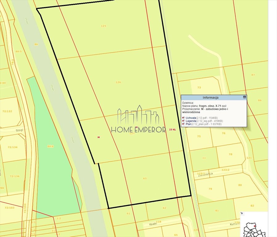 Działka budowlana na sprzedaż Warszawa, Białołęka, Kąty Grodziskie  34 800m2 Foto 1