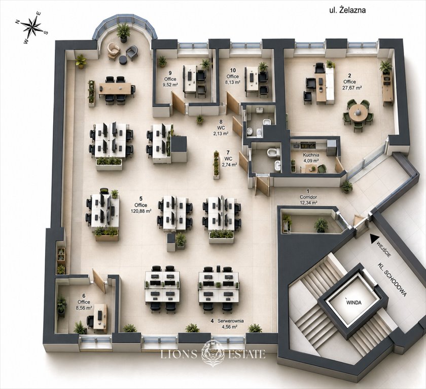 Wynajmę nowoczesne biuro 200 m² w Warszawie, Wola Mirów Warszawa, Wola Mirów, Łucka  201m2 Foto 1