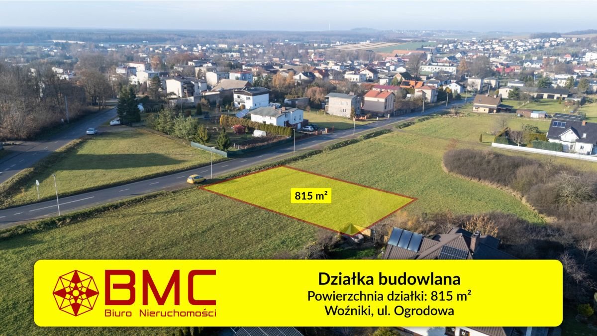 Działka budowlana na sprzedaż Woźniki, Ogrodowa  815m2 Foto 1