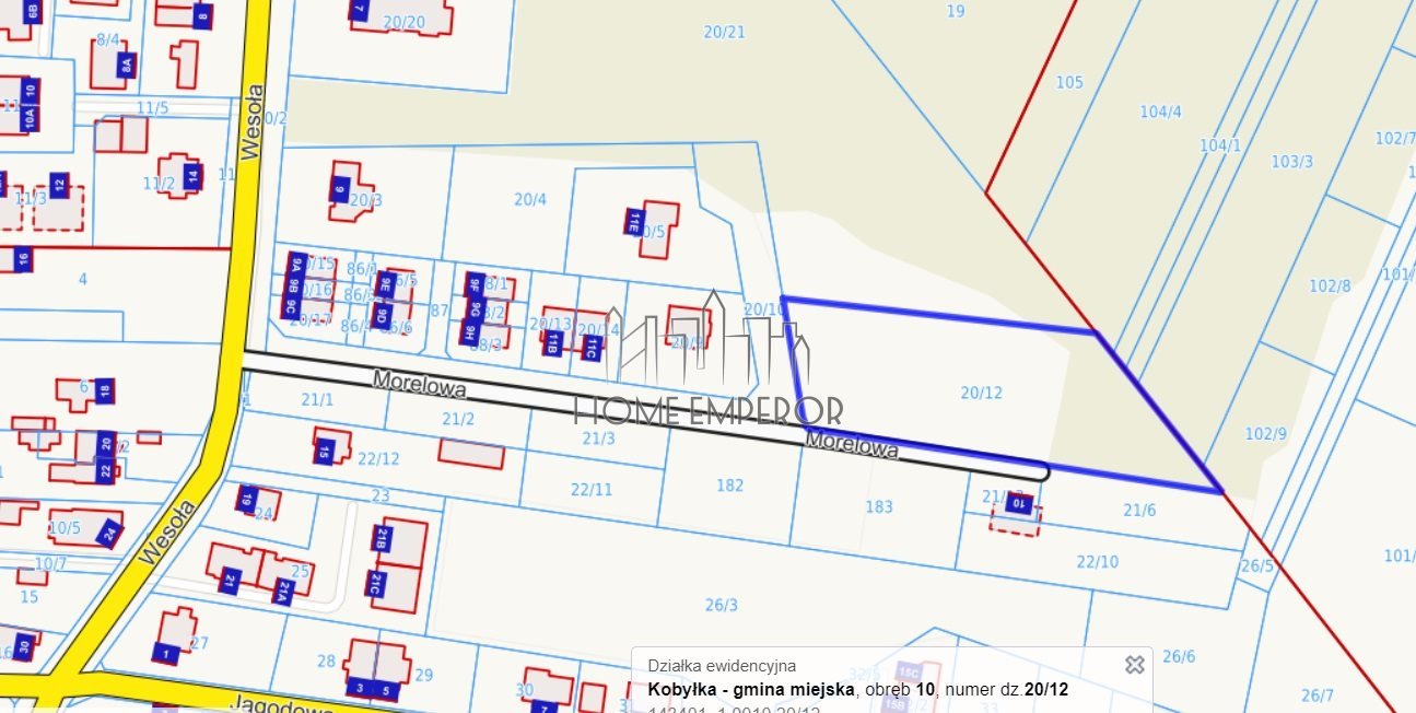 Działka 4000 m² z mediami, bez planu, w zabudowie! Kobyłka, Morelowa  4 000m2 Foto 1