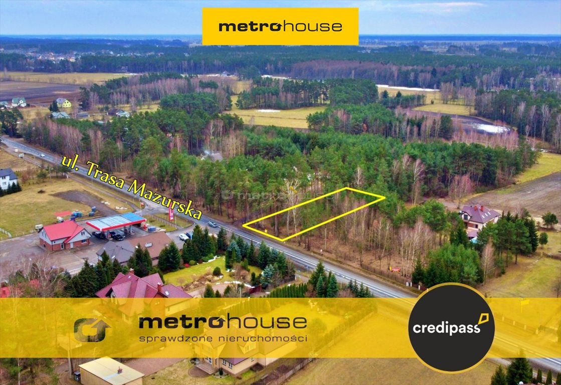 Na sprzedaż działka 1747 m² z mediami w Kadzidle Kadzidło, Trasa Mazurska  1 747m2 Foto 1