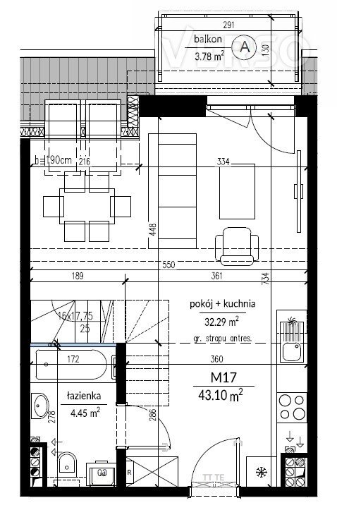 Kawalerka na sprzedaż Wrocław, Ołtaszyn, Ołtaszyn, Brylantowa  43m2 Foto 6